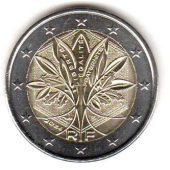 2 euro obiegowe Francja 2024