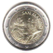 2 euro obiegowe San Marino 2025