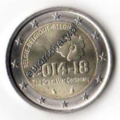 2 euro okolicznościowe Belgia 2014 Rocznica I Wojny Światowej