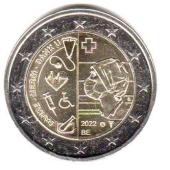 2 euro okolicznościowe Belgia 2022 Pandemia - luzem