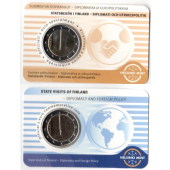 2 euro okolicznościowe Finlandia 2025 Dyplomacja - folder