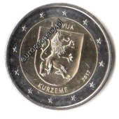 2 euro okolicznościowe Lotwa 2017 Kurlandia