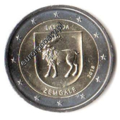 2 euro okolicznościowe Lotwa 2018 Semigalia