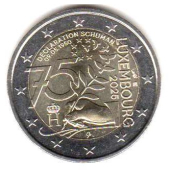 2 euro okolicznościowe Luksemburg 2025 Deklaracja Schumana