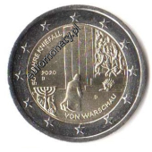 2 euro okolicznościowe Niemcy 2020 Klękanie w Warszawie