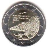 2 euro okolicznościowe Niemcy 2024 - Mecklenburgia
