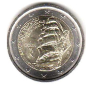 2 euro okolicznościowe Włochy 2025 - Vespucci