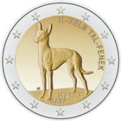 2 euro okolicznościowe Malta 2026 - Pies fenek