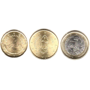 1 euro + 50 cent + 20 cent San Marino 2026
