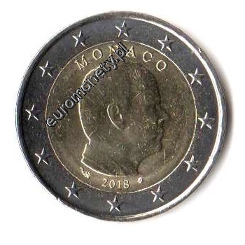 2 euro obiegowe Monaco 2018