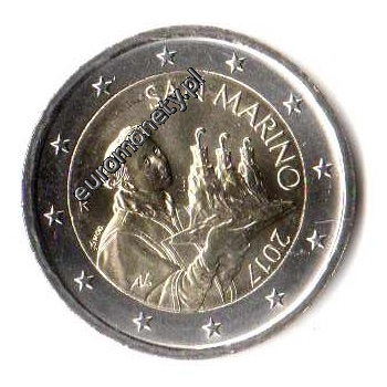 2 euro obiegowe San Marino 2017 - nowy wizerunek