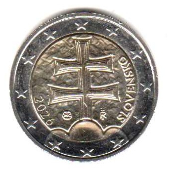2 euro obiegowe Słowacja 2026
