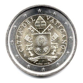 2 euro obiegowe Watykan 2025