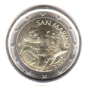 2 euro obiegowe San Marino 2025