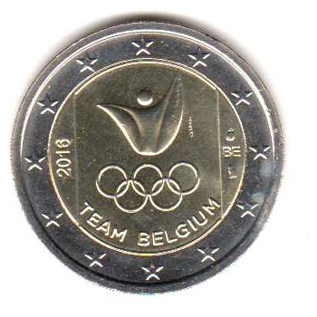 2 euro okolicznościowe Belgia 2016 Igrzysko w Rio - moneta