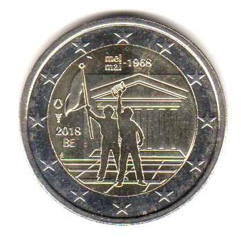 2 euro okolicznościowe Belgia 2018 Rewolta - luzem
