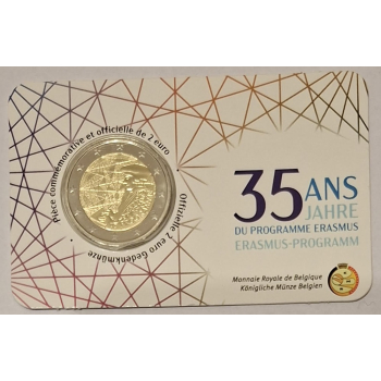 2 euro okolicznościowe Belgia 2022 Erasmus - folder