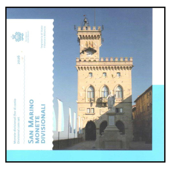 KMS San Marino 2026 - folder - 8 monet