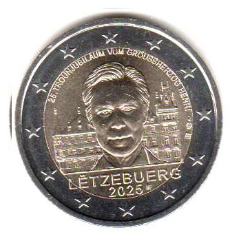2 euro okolicznościowe Luksemburg 2025 Henryk