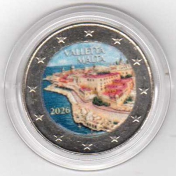 2 euro okolicznościowe Malta 2026 La Valetta - KOLOR