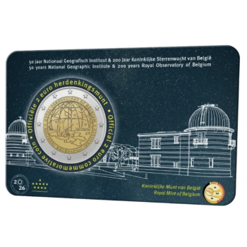2 euro okolicznościowe Belgia 2026 National Geographic - folder