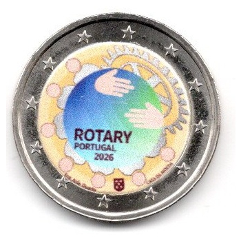 2 euro okolicznościowe Portugalia 2026 Rotary - KOLOR