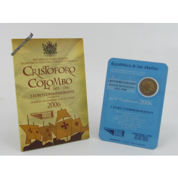 2 euro okolicznościowe San Marino 2006