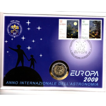 2 euro okolicznościowe Watykan 2009 list numizmatyczny
