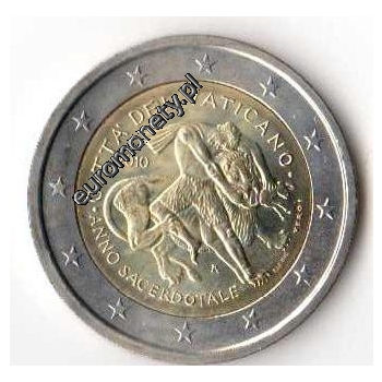 2 euro okolicznościowe Watykan 2010 luzem