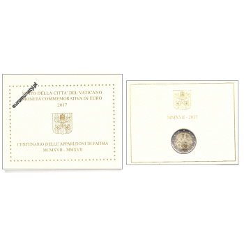 2 euro okolicznościowe Watykan 2017 - Fatima
