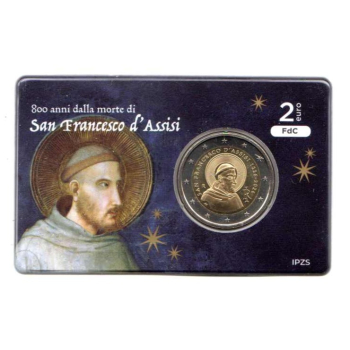 2 euro okolicznościowe Włochy 2026 - Św. Franciszek - folder