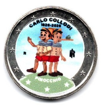 2 euro okolicznościowe Włochy 2026 - Pinokio - KOLOR