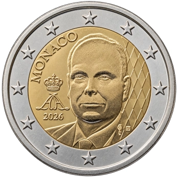 2 euro obiegowe Monaco 2026