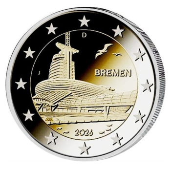 2 euro okolicznościowe Niemcy 2026 - Brema