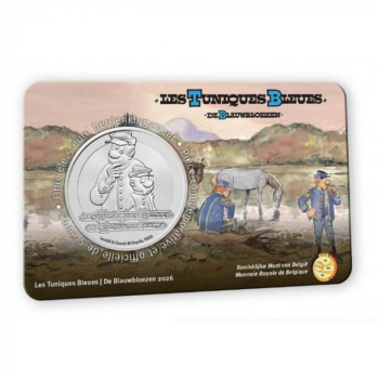 5 euro Belgia 2026 Niebieskie kurtki - folder