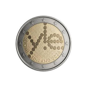 2 euro okolicznościowe Finlandia 2026 Radio - lustro