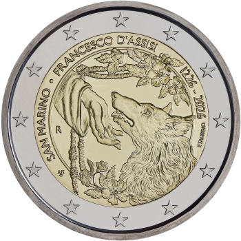 2 euro okolicznościowe San Marino 2026 - Franciszek