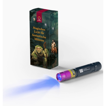 Latarka UV z motywem nowej serii monet 3 euro