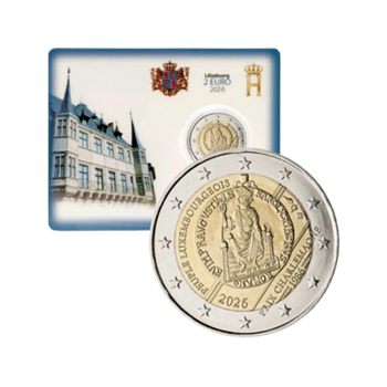 2 euro okolicznościowe Luksemburg 2026 Nagroda - folder