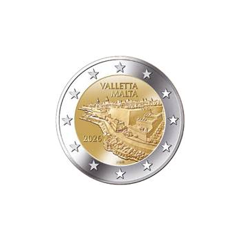 2 euro okolicznościowe Malta 2026 - La Valetta