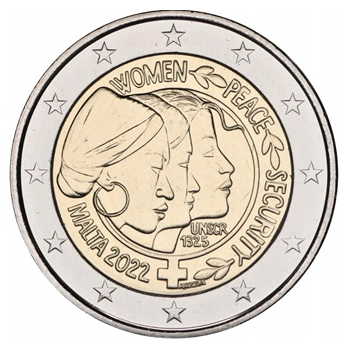 2 euro okolicznościowe Malta 2022 - Bezpieczeństwo kobiet - luzem
