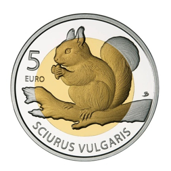 5 euro Luksemburg 2026 - Wiewiórka