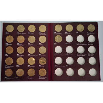 25 monet 2zł plus Klaser 2004-2006